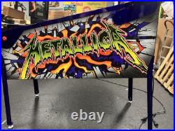 Stern Metallica Pro Edition Pinball Machine Stern Dealer One Of A Kind Beauty