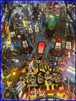 Stern Metallica Pro Edition Pinball Machine Stern Dealer One Of A Kind Beauty