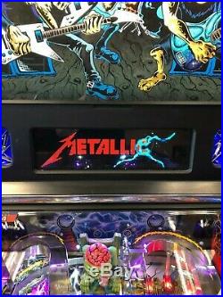 Stern Metallica Pro LED Pinball Machine with Subwoofer and Color DMD