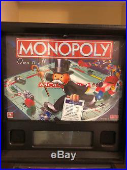 Stern Monopoly Pinball Machine Great Working Condition