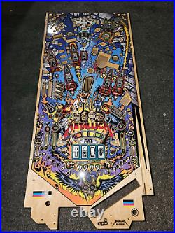 Stern Pinball Machine Premium METALLICA Wood Play Field 45x20 HETFIELD ULRICH