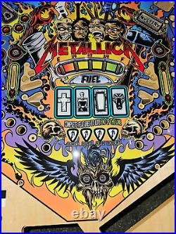 Stern Pinball Machine Premium METALLICA Wood Play Field 45x20 HETFIELD ULRICH