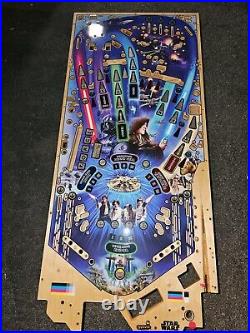 Stern Pinball Machine Premium STAR WARS Wood Play Field 45x20 CARRIE FISHER