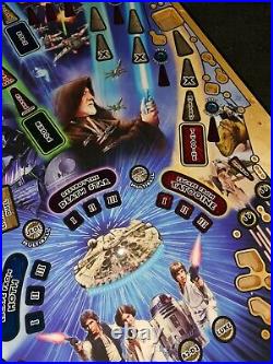 Stern Pinball Machine Premium STAR WARS Wood Play Field 45x20 CARRIE FISHER