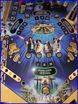 Stern Pinball Machine Premium STAR WARS Wood Play Field 45x20 CARRIE FISHER