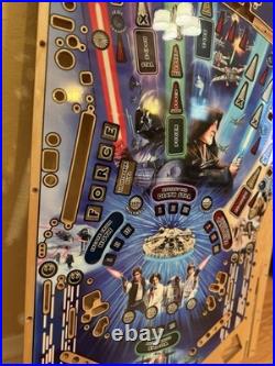 Stern Pinball Machine Premium STAR WARS Wood Play Field 45x20 CARRIE FISHER