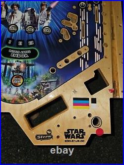 Stern Pinball Machine Premium STAR WARS Wood Play Field 45x20 CARRIE FISHER