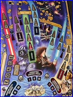 Stern Pinball Machine Premium STAR WARS Wood Play Field 45x20 CARRIE FISHER