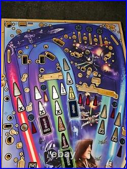 Stern Pinball Machine Premium STAR WARS Wood Play Field 45x20 CARRIE FISHER