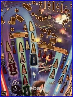 Stern Pinball Machine Premium STAR WARS Wood Play Field 45x20 CARRIE FISHER