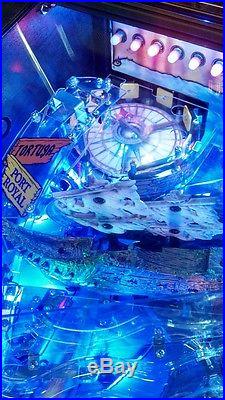 Stern Pirates of the Caribbean pinball machine with LED light upgrade rare pin