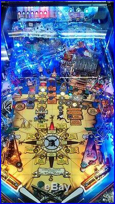 Stern Pirates of the Caribbean pinball machine with LED light upgrade rare pin
