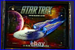 Stern STAR TREK U. S. S. Enterprise LE (#317 of 799) pInball game with topper