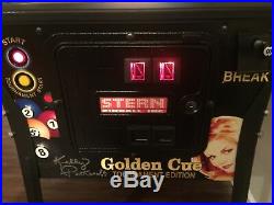 Stern Sega Golden Cue Pinball Machine Rare 1 of 12 Prototype Mint Home Use