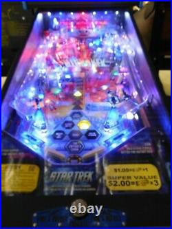 Stern Star Trek pinball machine fully shopped Leds nice