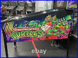 Stern Teenage Mutant Ninja Turtles Pinball Machine Pro Stern Dealer W Topper
