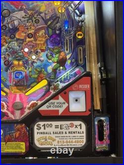 Stern Teenage Mutant Ninja Turtles Pro Edition Pinball Machine Only 397 Plays