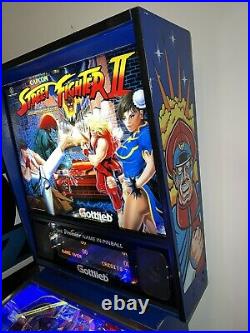 Street Fighter II Gottlieb 1993 Original Pinball Machine LEDs Free Shipping
