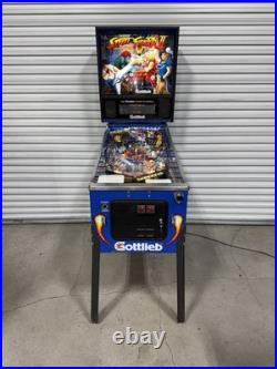 Street Fighter II Pinball Machine Gottlieb 1993 Orange County Pinballs FREE SHIP