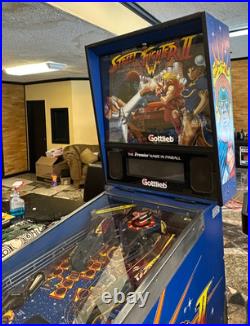 Street Fighter II Pinball Machine by Gottlieb 1993 Classic Fully Working Street Fighter II Pinball Machine by Gottlieb 1993 Classic Fully Working