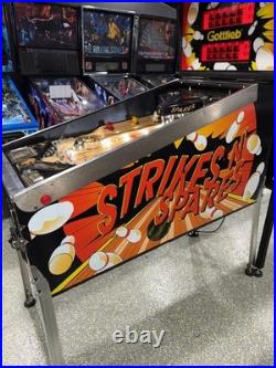 Strikes N Spares Pinball Machine 1995 LEDS Orange County Pinballs FREE SHIP
