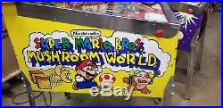 Super Mario Bros mushroom world Pinball machine