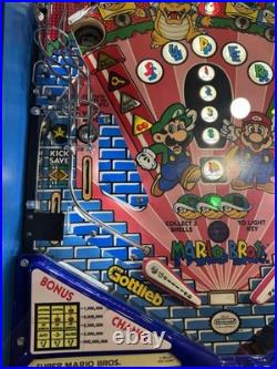 Super Mario Brothers Machine 1992 LEDS OC Pinballs FREE SHIP Gottlieb Nintendo