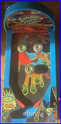 Superman Spinball Pinball Mattel No. 2384 1978 Ages 6+ Made In USA