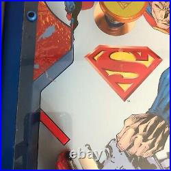 Superman Tabletop Pinball Machine Saving The Planet Works 1991 Battery