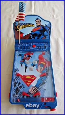 Superman Tabletop Pinball Machine Saving the World Rare