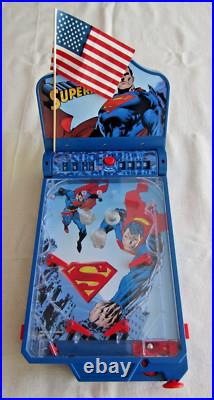 Superman Tabletop Pinball Machine Saving the World Rare