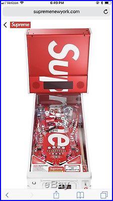 Supreme Stern Pinball Machine Red Box Logo Rare Drop 14 2018 SS