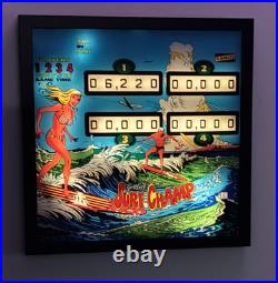 Surf Champ- 1976 Pinball Wall Art LED Lighting