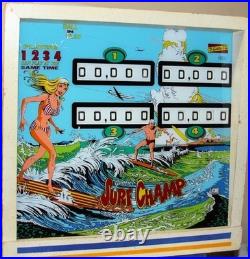 Surf Champ- 1976 Pinball Wall Art LED Lighting