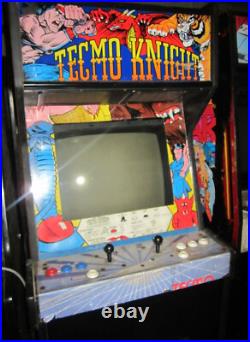 TECMO KNIGHT ARCADE MACHINE by TECMO 1989 (Great Condition) RARE