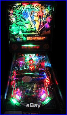 TEENAGE MUTANT NINJA TURTLES Arcade Pinball Machine DataEast 1991 (Excellent)