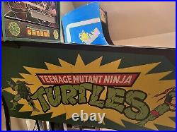 TEENAGE MUTANT NINJA TURTLES PINBALL MACHINE Data East Great Condition