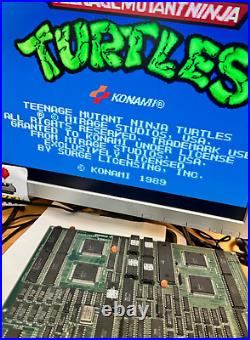 TMNT Teenage Mutant Ninja Turtles Konami Arcade PCB Jamma Tested 4P Version