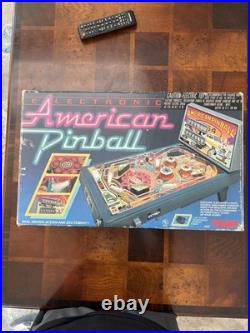 TOMY American Electronic Pinball Machine with Box Rare No Power Cord Not Tested