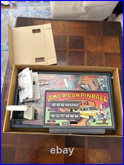 TOMY American Electronic Pinball Machine with Box Rare No Power Cord Not Tested