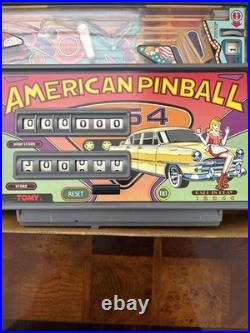 TOMY American Electronic Pinball Machine with Box Rare No Power Cord Not Tested