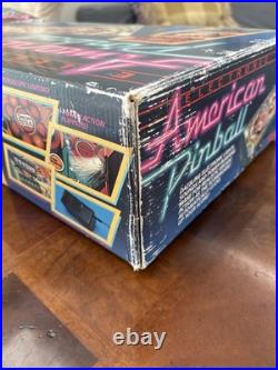 TOMY American Electronic Pinball Machine with Box Rare No Power Cord Not Tested