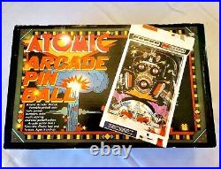 TOMY VINTAGE 1979 Atomic Arcade Pinball Machine WORKS MINT NIB ELECTRONIC