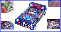 Tabletop Pinball Machine Exciting Retro Arcade Game, LED Lights, Sound Effects