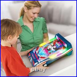 Tabletop Pinball Machine Exciting Retro Arcade Game, LED Lights, Sound Effects