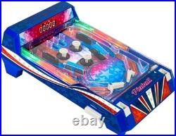 Tabletop Pinball Machine Exciting Retro Arcade Game, LED Lights, Sound Effects