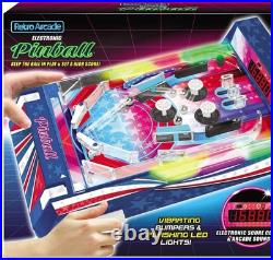 Tabletop Pinball Machine Exciting Retro Arcade Game, LED Lights, Sound Effects