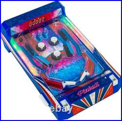 Tabletop Pinball Machine Exciting Retro Arcade Game, LED Lights, Sound Effects
