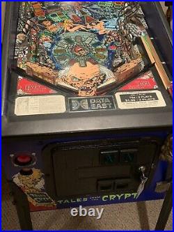 Tales From The Crypt Pinball Machine Data East LED HBO Cryptkeeper