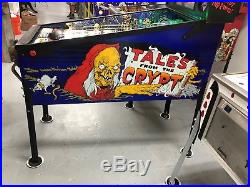 Tales from the Crypt Data East Pinball Machine. CUSTOM TOPPER LEDS MODS GALORE